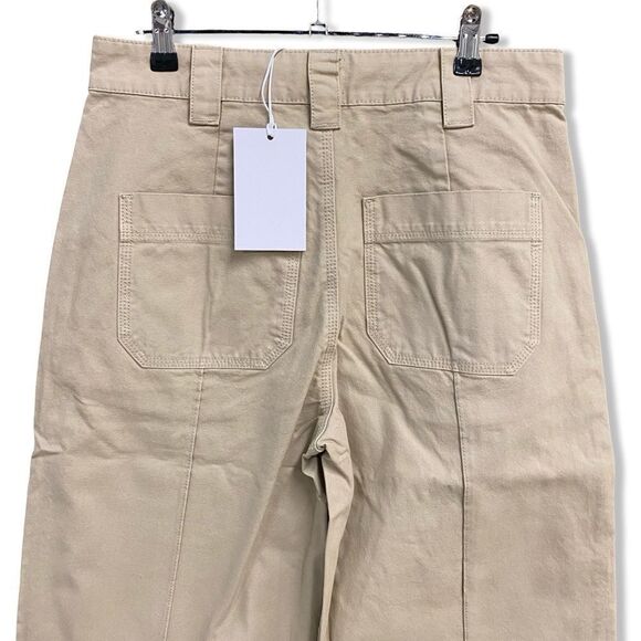 NWT HELSA Workwear Oversized Pants Taupe khaki wide leg Revolve S - Picture 6 of 14